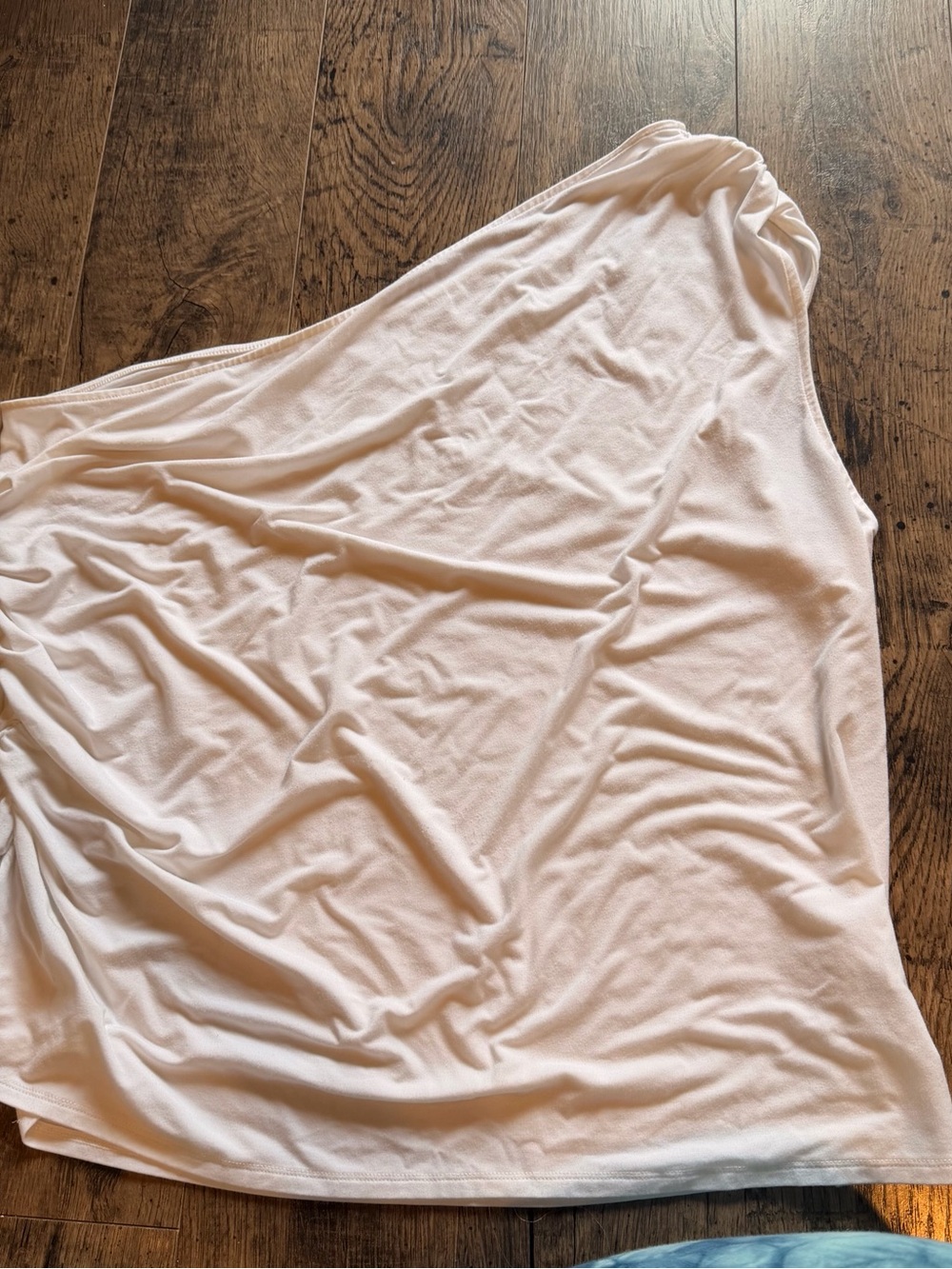 A New Day Cream One-Shoulder Tank Top